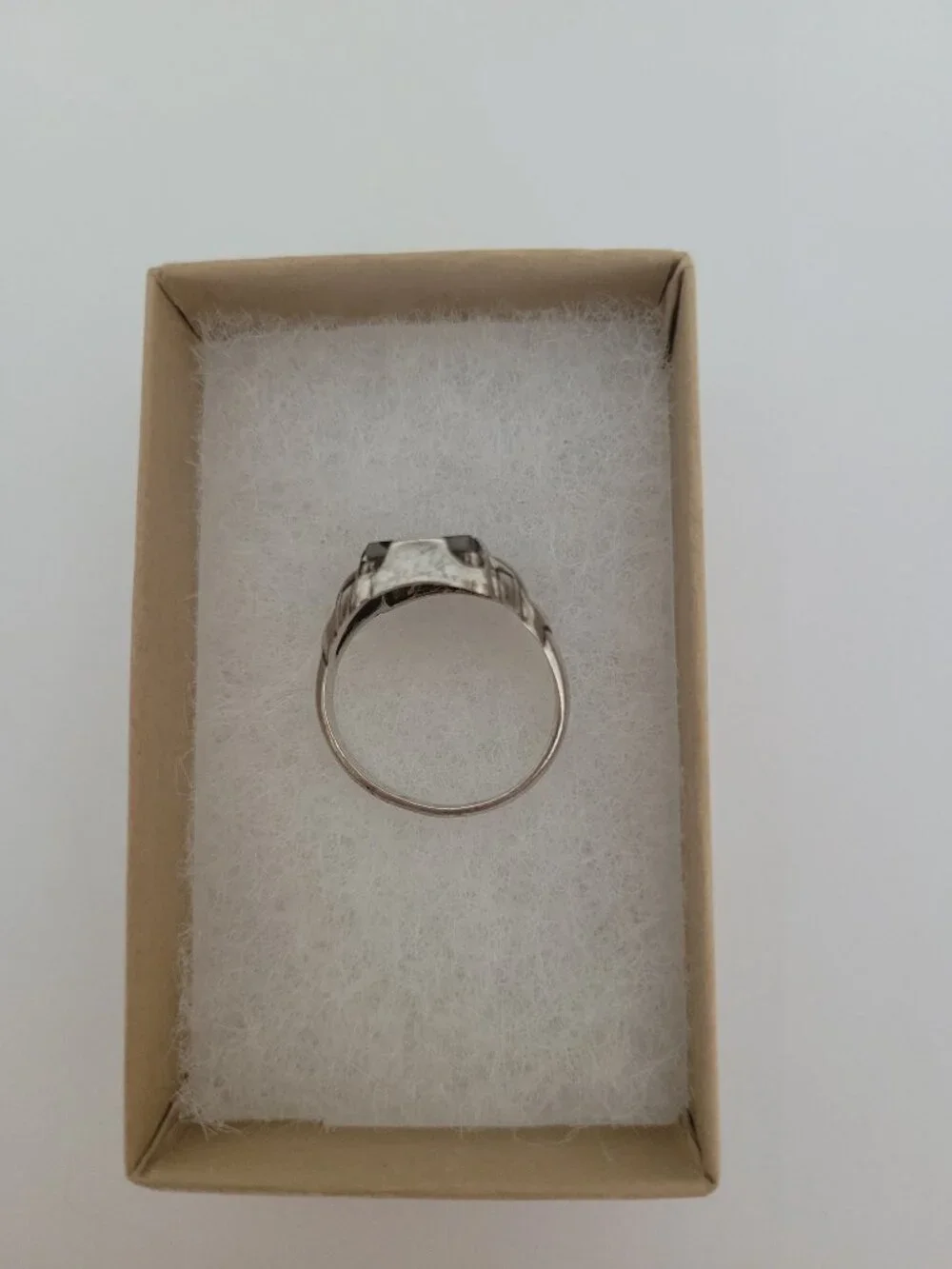 Art Deco Moss Agate Sterling Ring Ostby Barton Signet